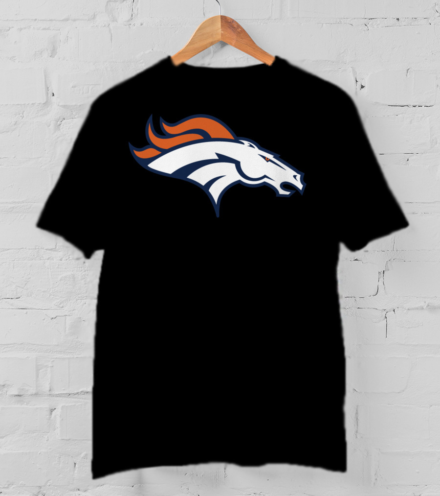 Denver Broncos Football Team Logo Design For Fans T-Shirt
