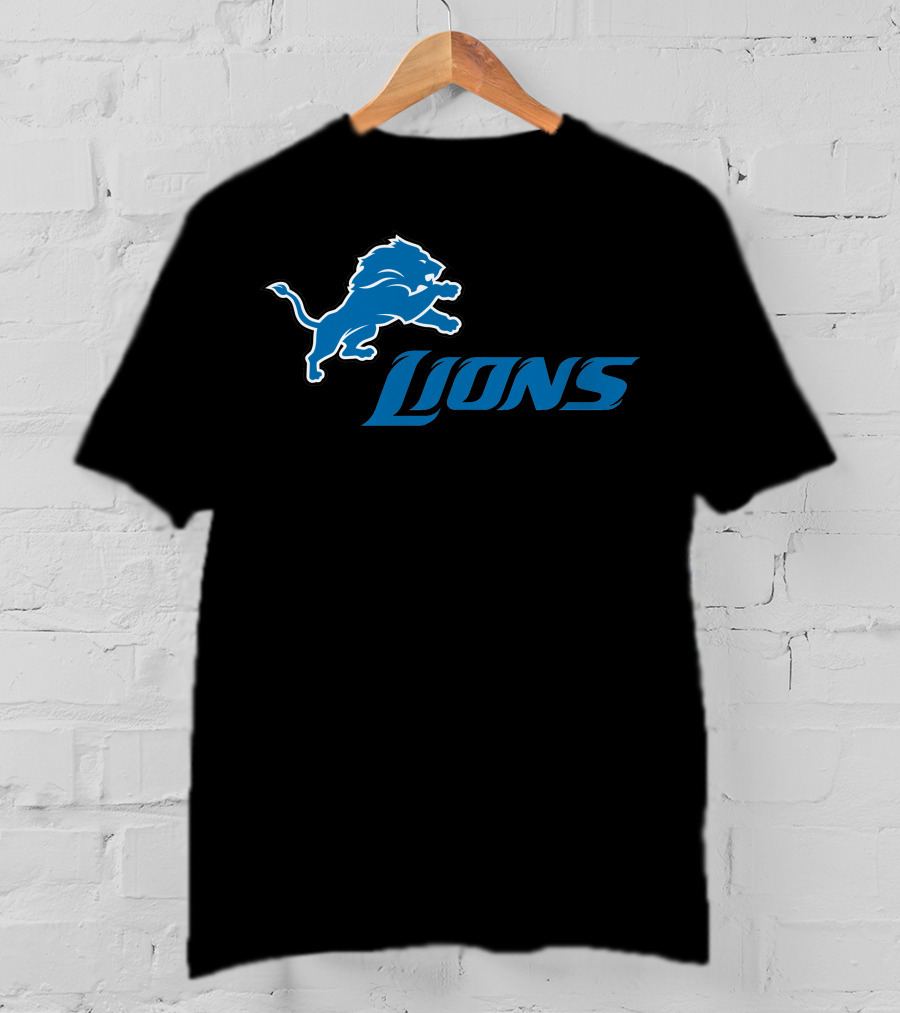 Detroit Lions Logo Fan Apparel Football Team Support T-Shirt