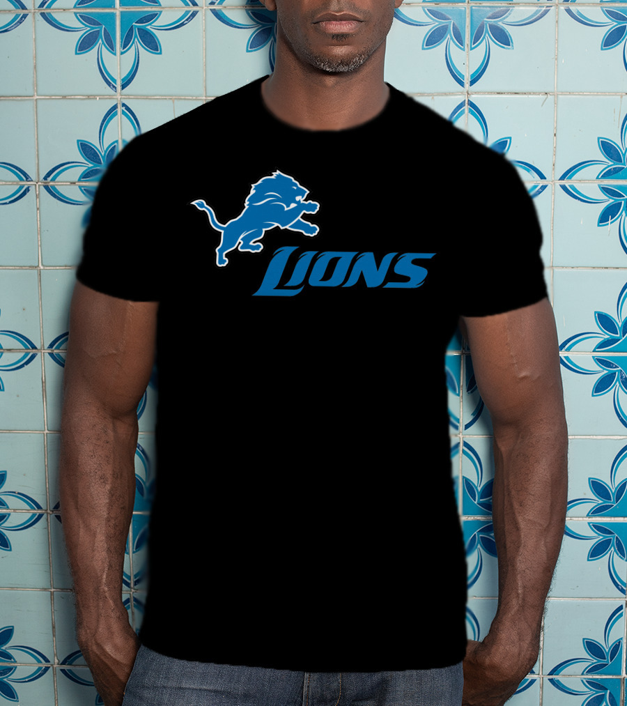 Detroit Lions Logo Fan Apparel Football Team Support T-Shirt