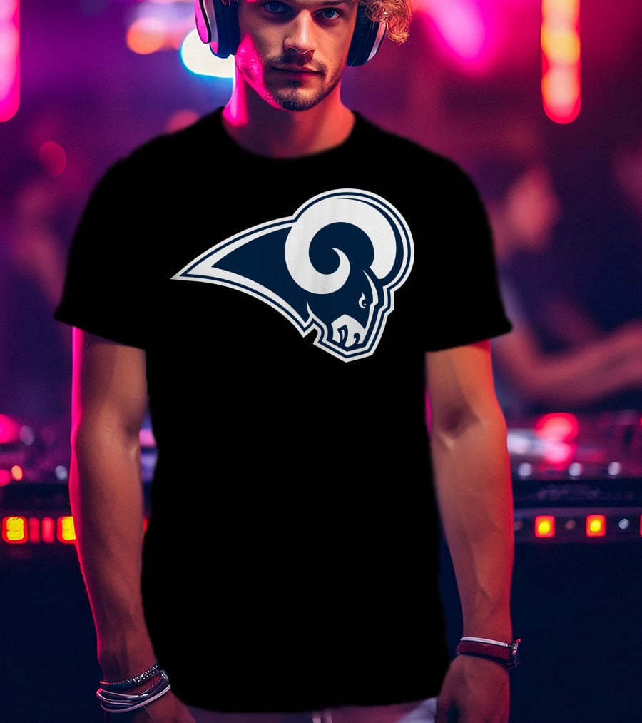 Los Angeles Rams Football Team Logo Sports T-Shirt