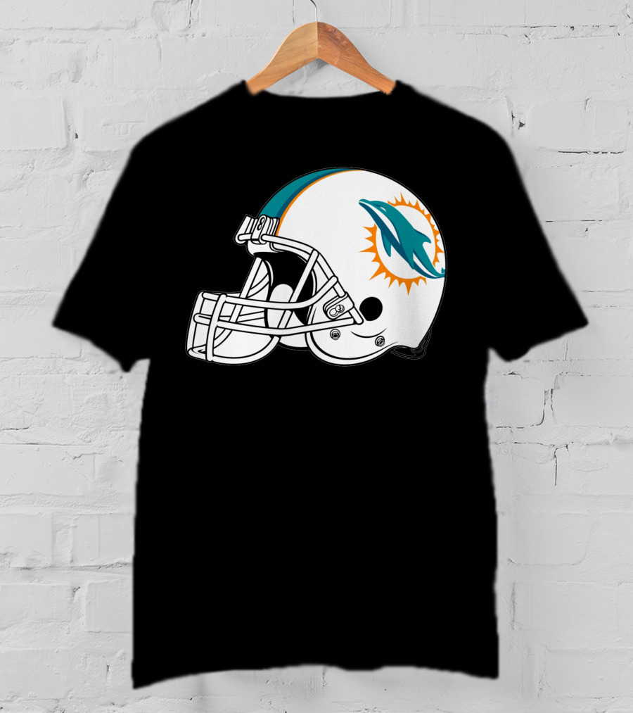 Miami Dolphins Helmet Football Team T-Shirt