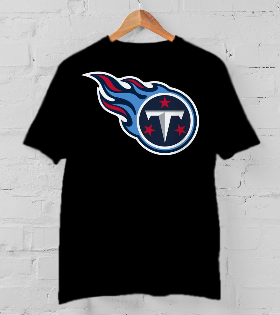 Tennessee Titans Football Team Symbol With Iconic T-Shirt