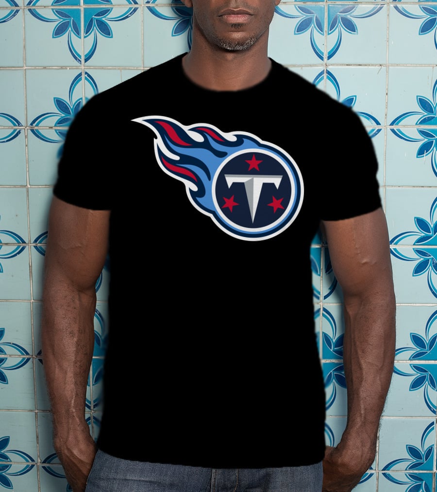 Tennessee Titans Football Team Symbol With Iconic T-Shirt