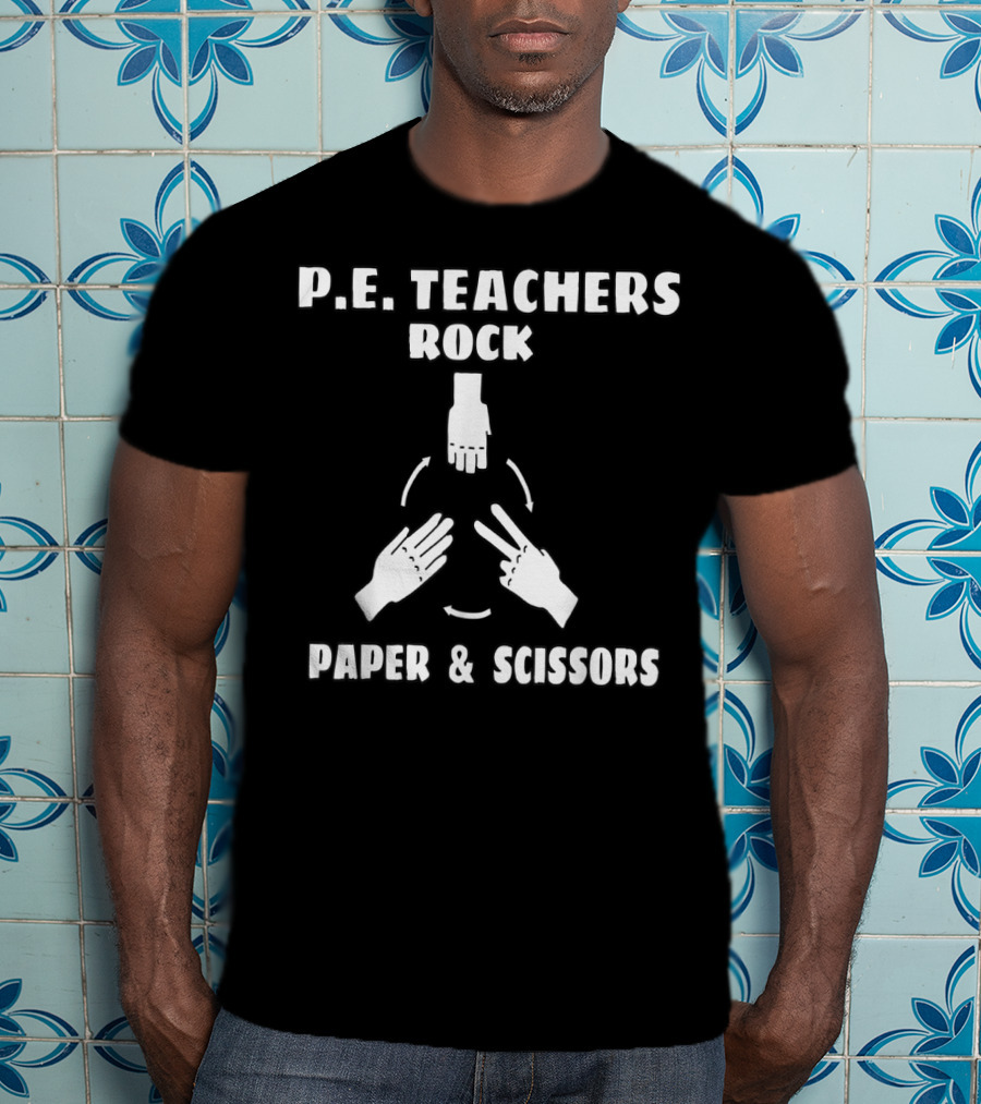 P.E. Teachers Rock Paper And Scissors T-Shirt