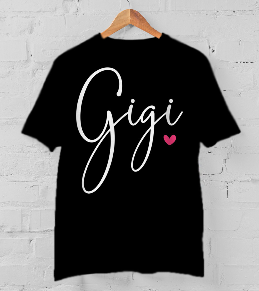 Gigi Grandma Christmas Birthday Heart T-Shirt