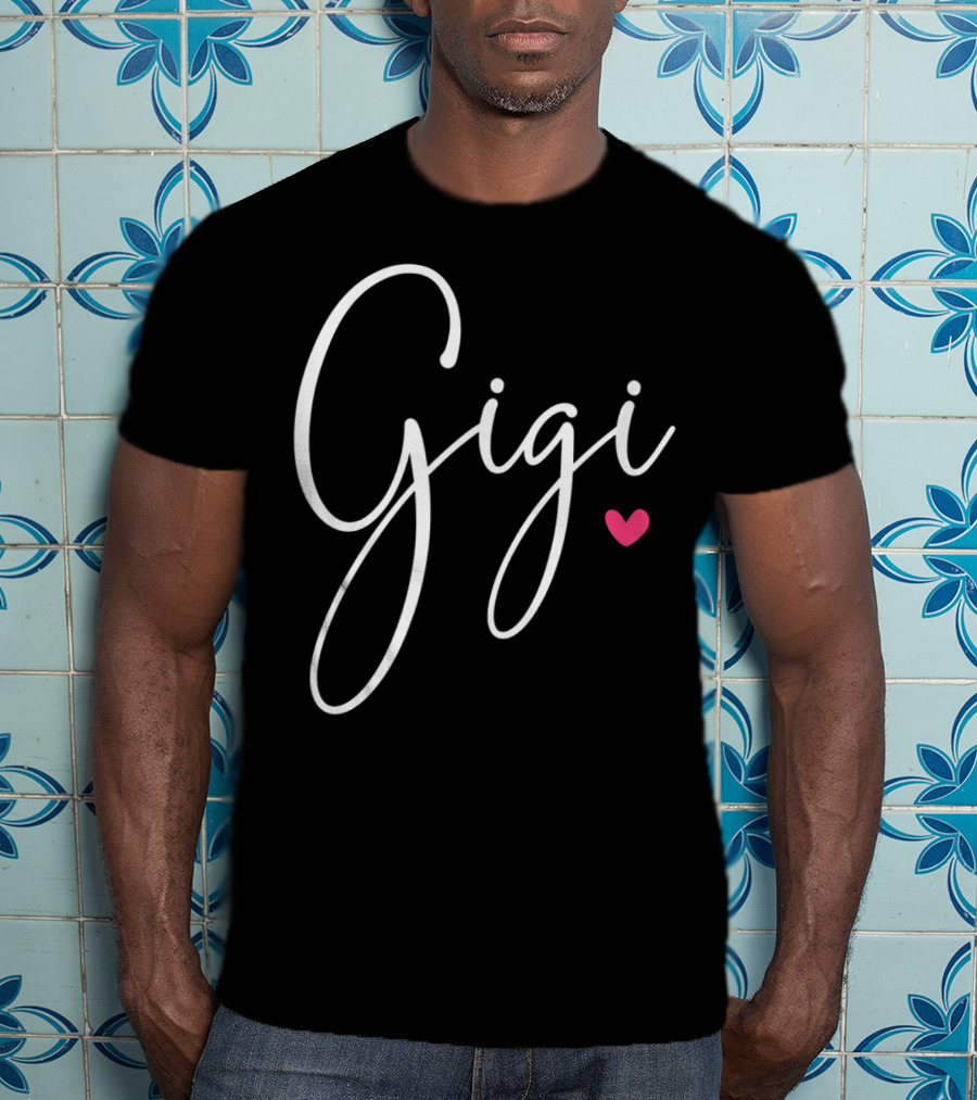 Gigi Grandma Christmas Birthday Heart T-Shirt