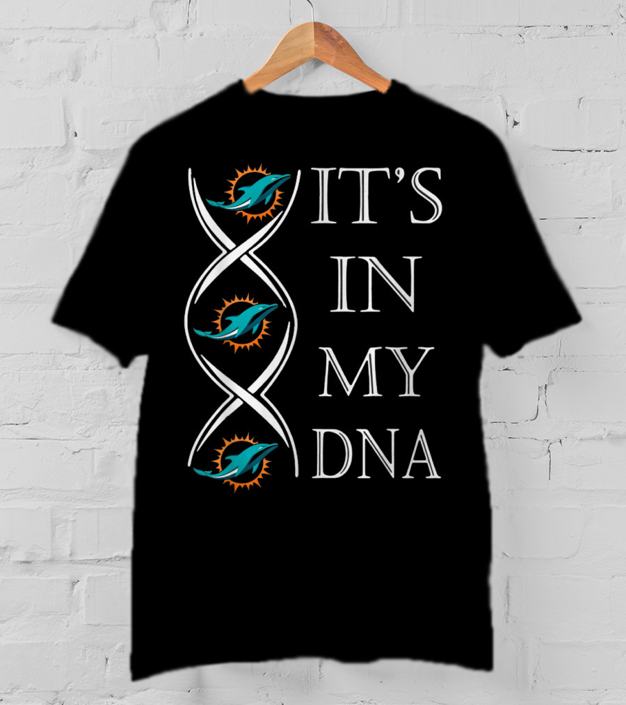 It's In My DNA Miami Dolphins Football Christmas T-Shirt