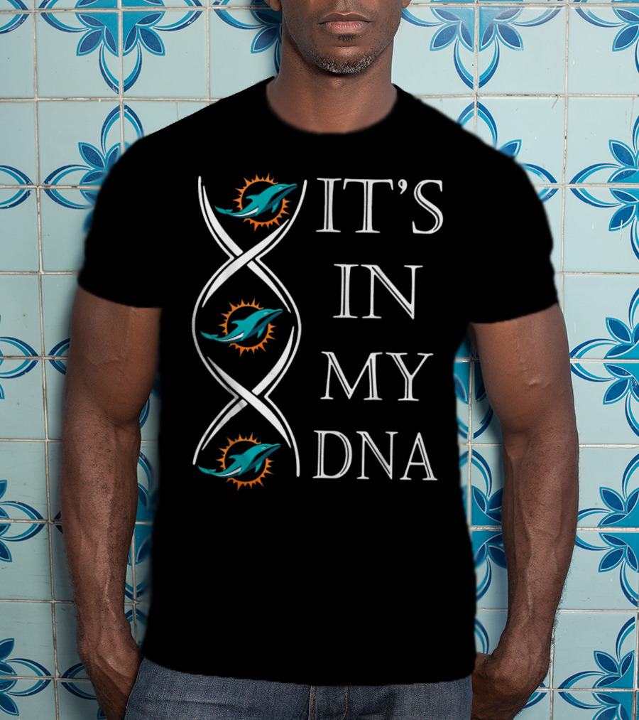 It's In My DNA Miami Dolphins Football Christmas T-Shirt