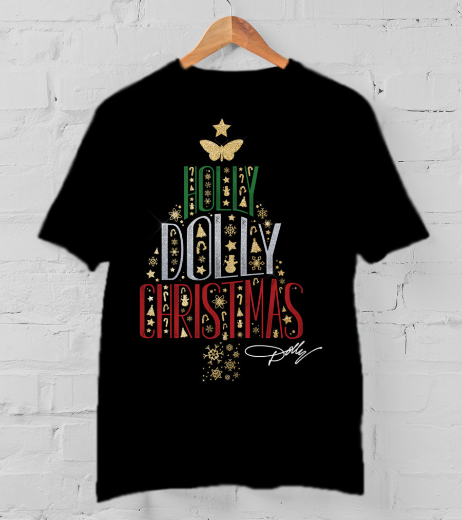 Holly Dolly Christmas Dolly Parton T-Shirt