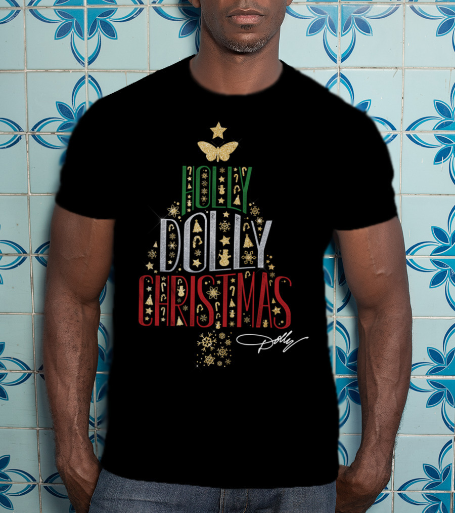 Holly Dolly Christmas Dolly Parton T-Shirt