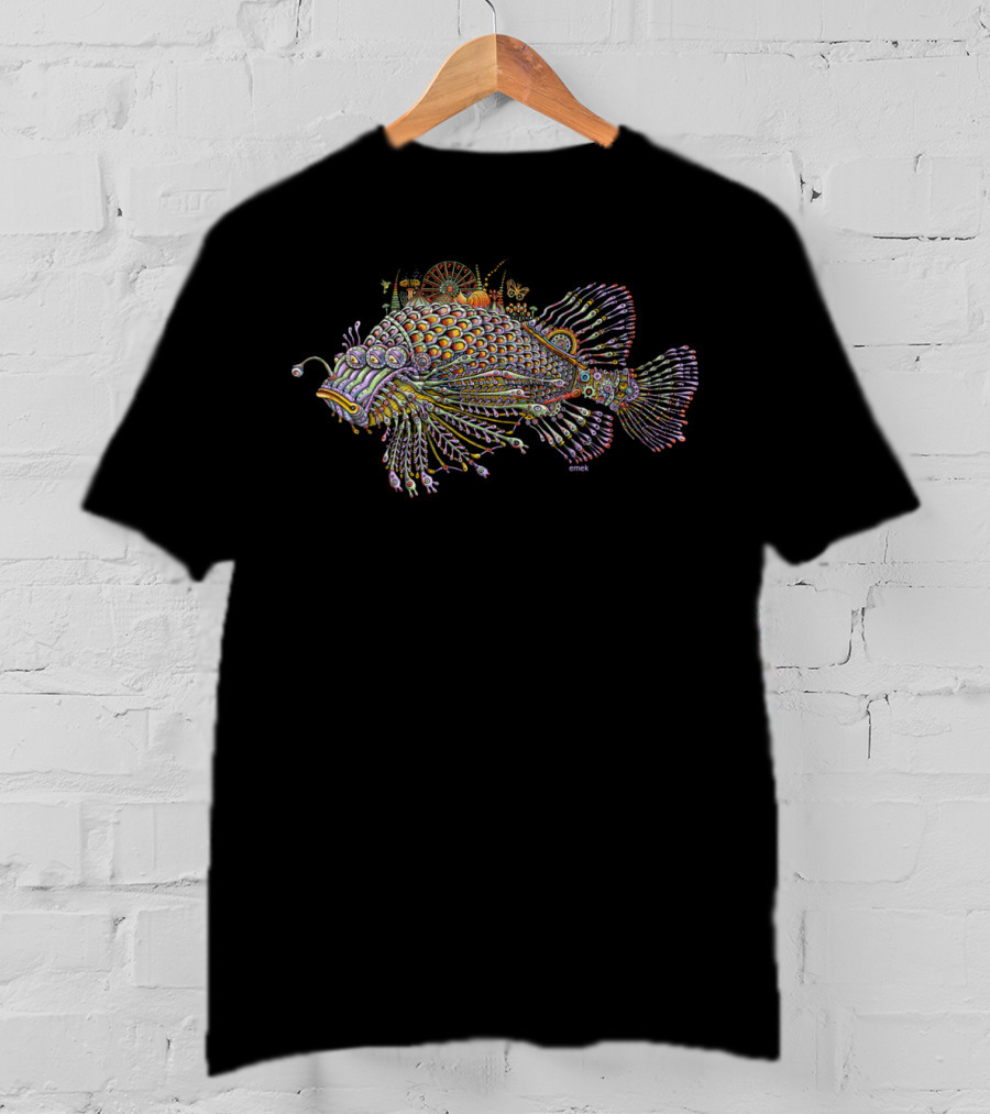 Emek Fish Emek Artman Psychedelic Fish T-Shirt