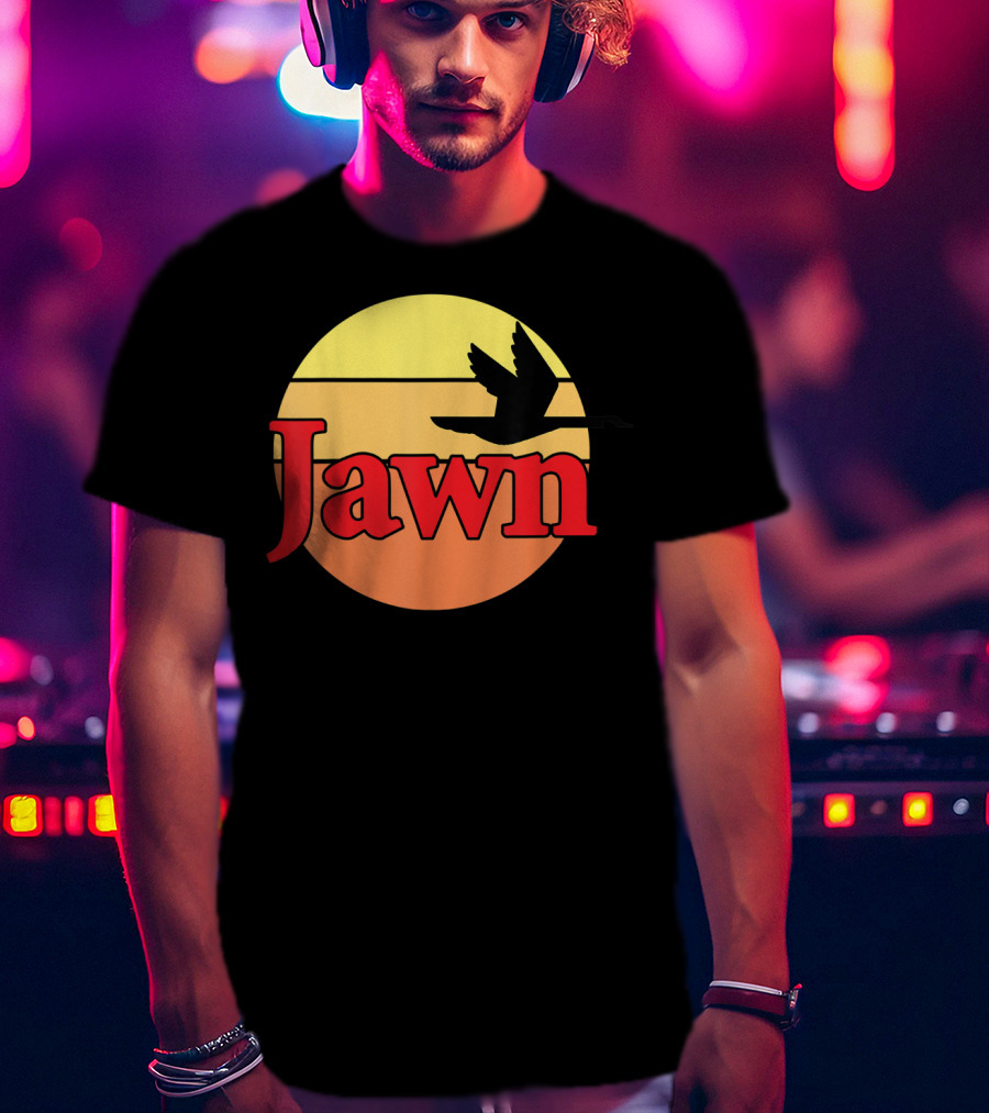 Wawa Jawn Sunset Silhouette Bird T-Shirt
