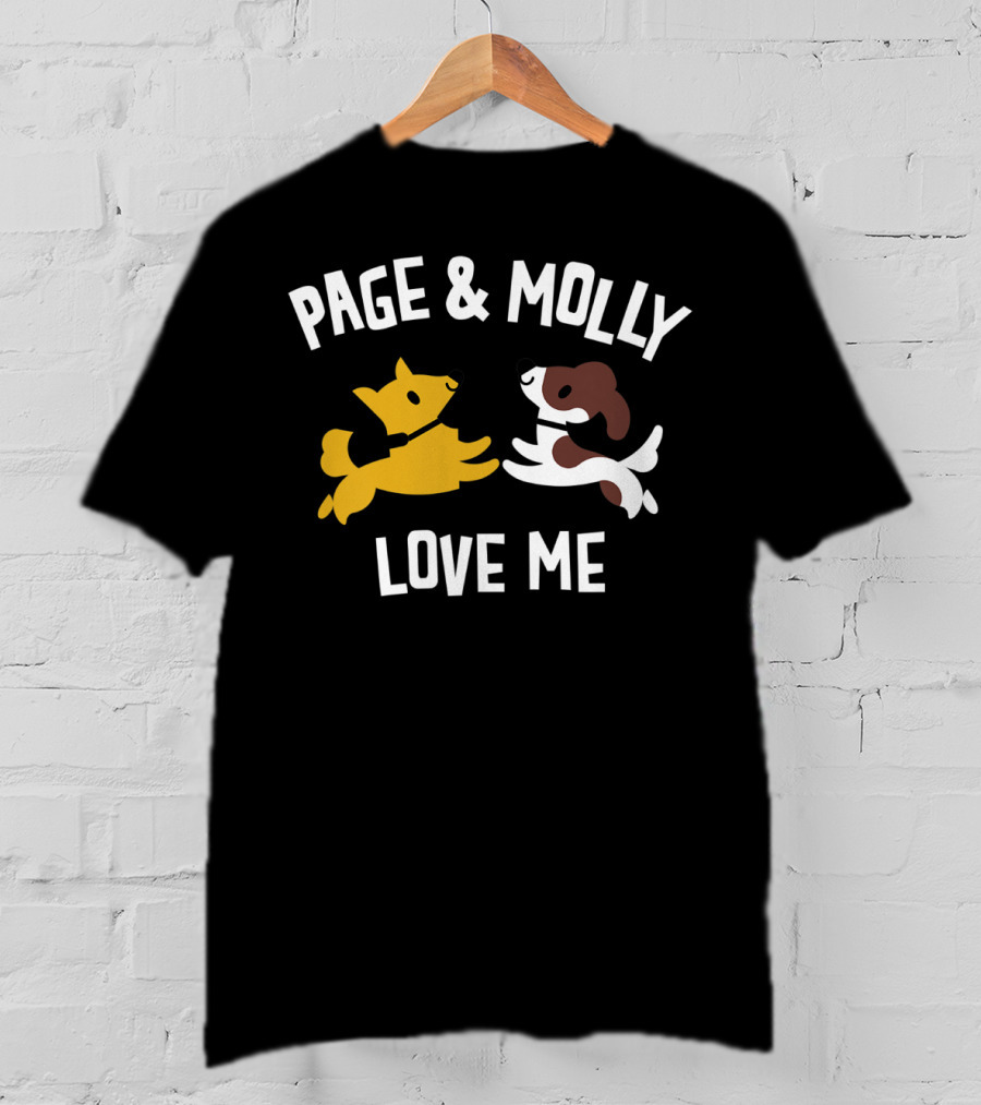 Page And Molly Love Me Kids Dog T-Shirt