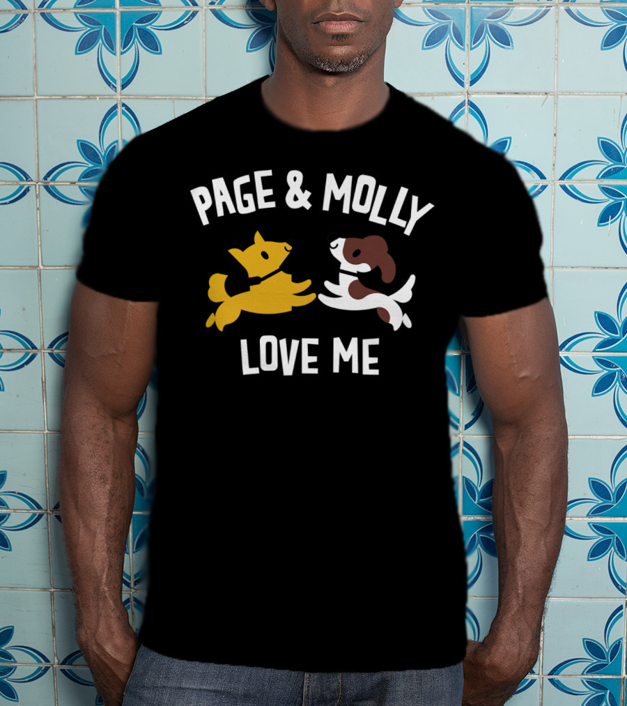 Page And Molly Love Me Kids Dog T-Shirt