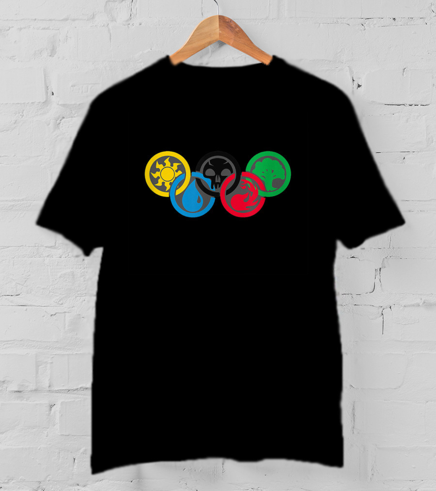 Magic Gathering Guild Lover Olympic Rings Elements T-Shirt
