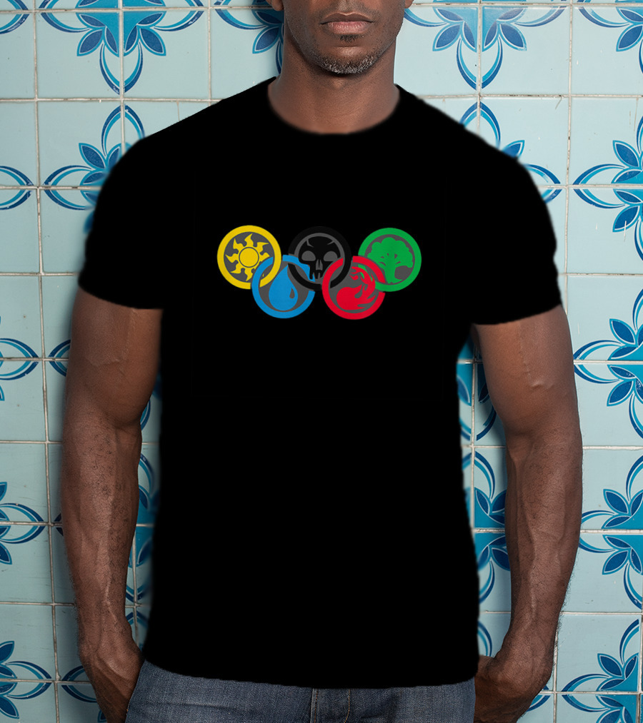 Magic Gathering Guild Lover Olympic Rings Elements T-Shirt