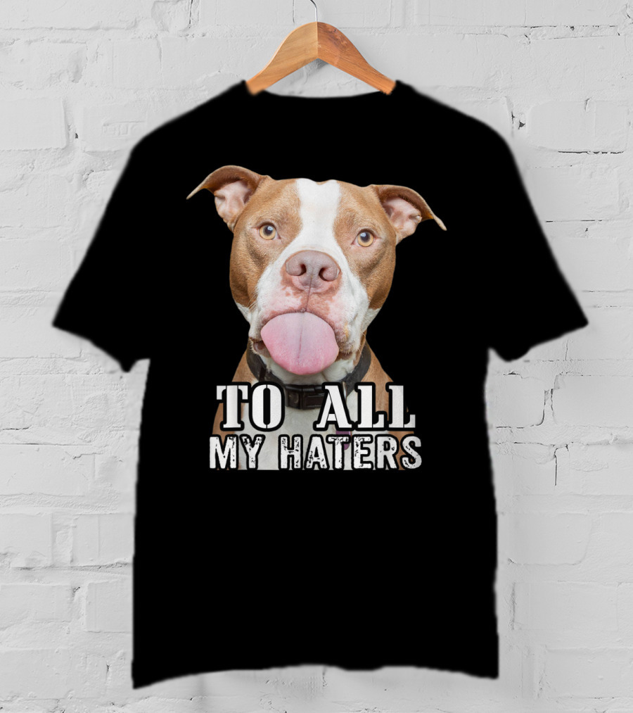To All My Haters Pitbull Advocated The Misunderstood Breed T-Shirt