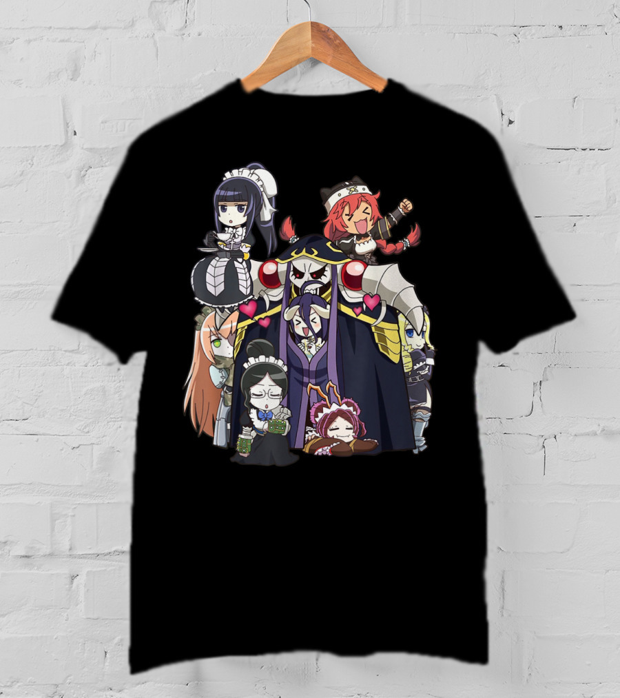 Overlords Anime Chibi Characters Group T-Shirt
