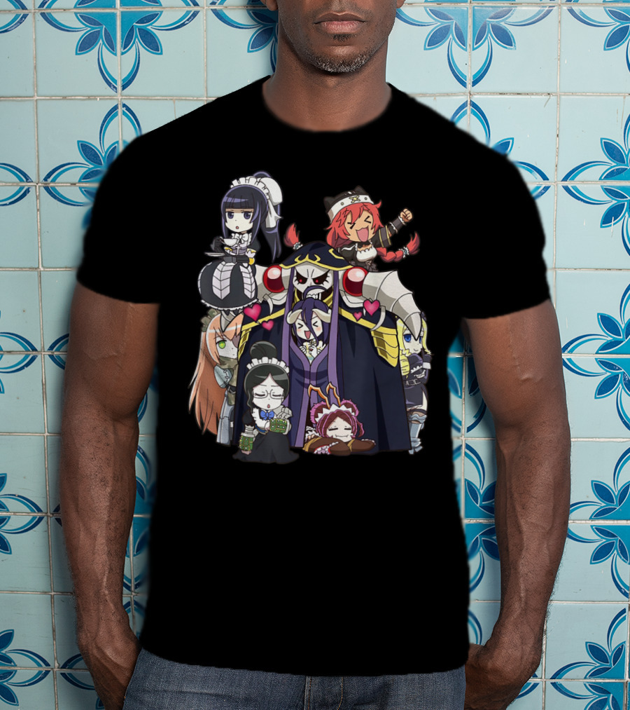 Overlords Anime Chibi Characters Group T-Shirt
