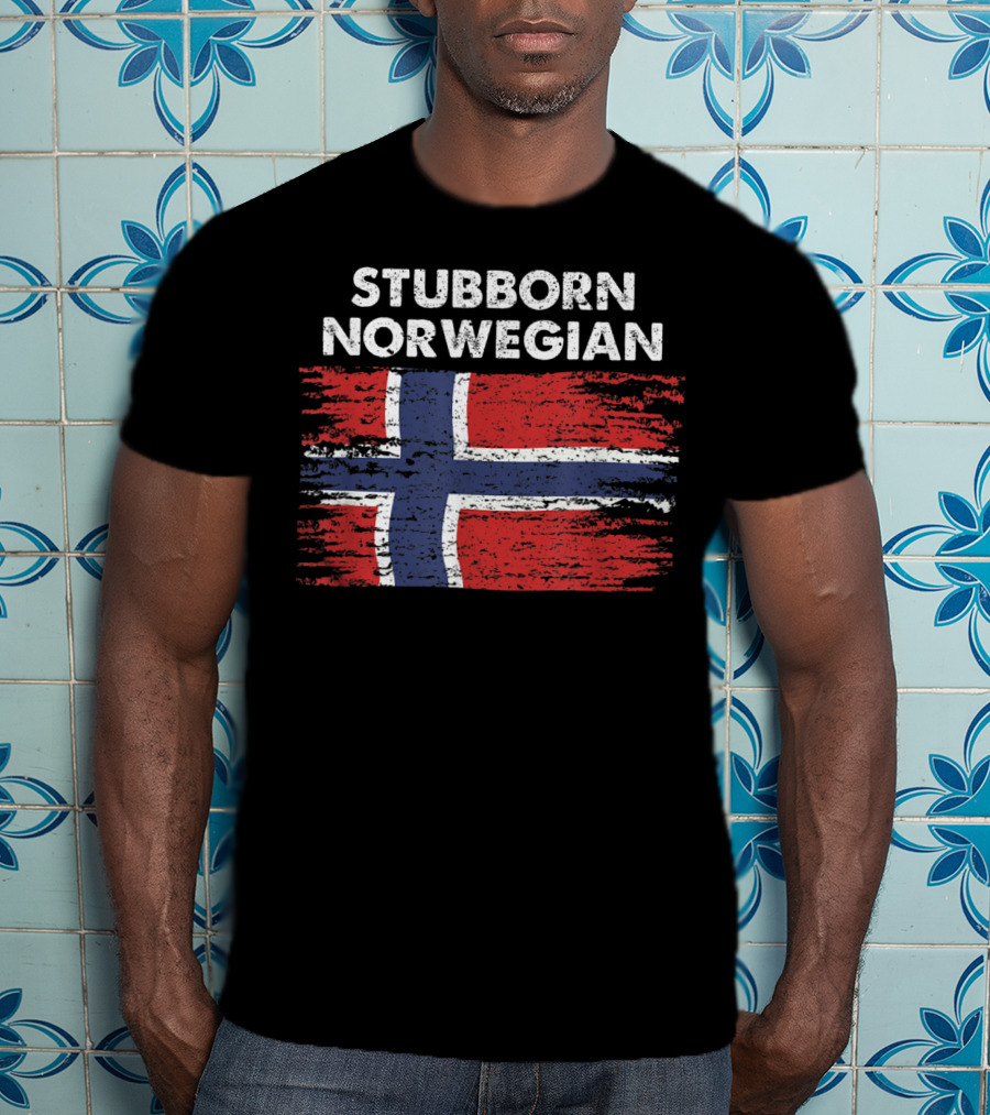 Stubborn Norwegian Vintage Flag T-Shirt