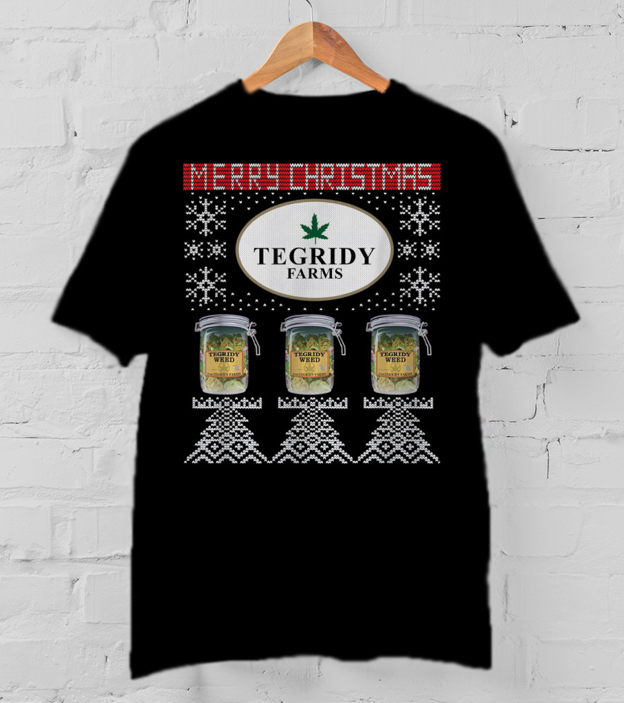 Merry Christmas Tegridy Farms Weed Ugly Christmas Special T-Shirt
