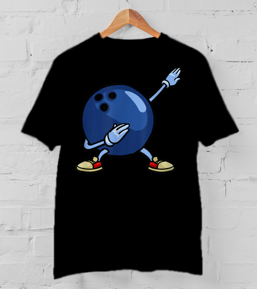 Bowling Ball Dab Youth Alley Pin Mom T-Shirt