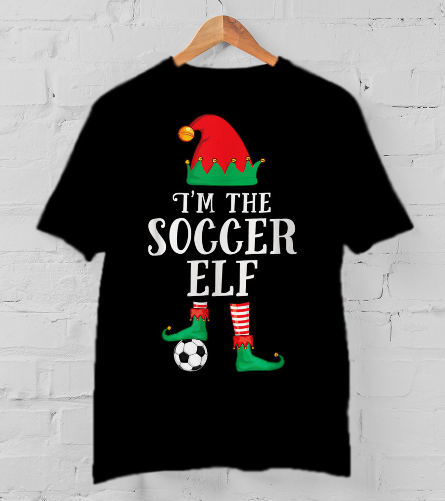 I'm The Soccer Elf Christmas Sport Festive Football T-Shirt
