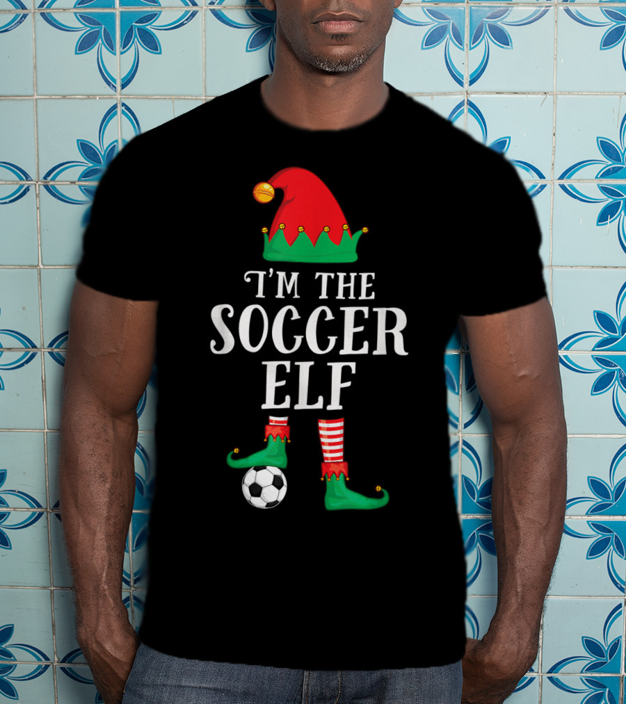 I'm The Soccer Elf Christmas Sport Festive Football T-Shirt