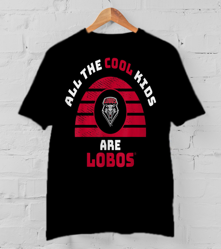 All The Cool Kids Are New Mexico Lobos Mascot T-Shirt