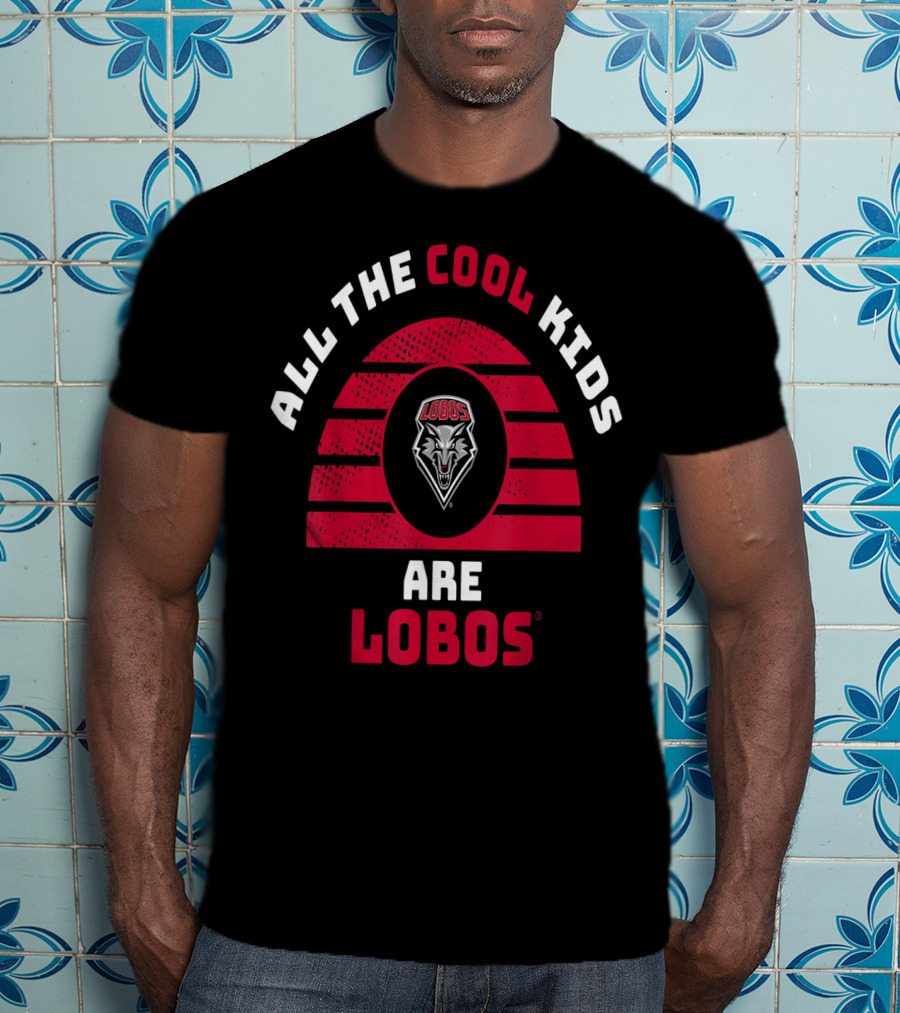 All The Cool Kids Are New Mexico Lobos Mascot T-Shirt