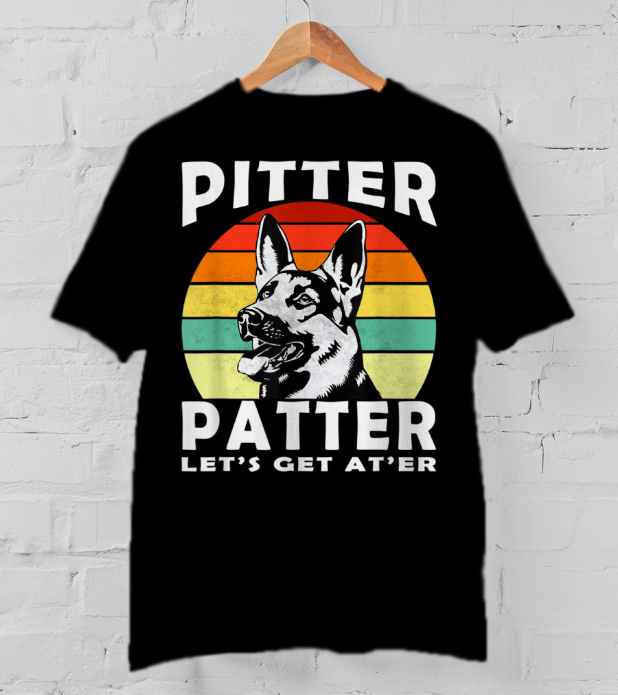 Pitter Patter Let's Get At'er Dog Rainbow T-Shirt