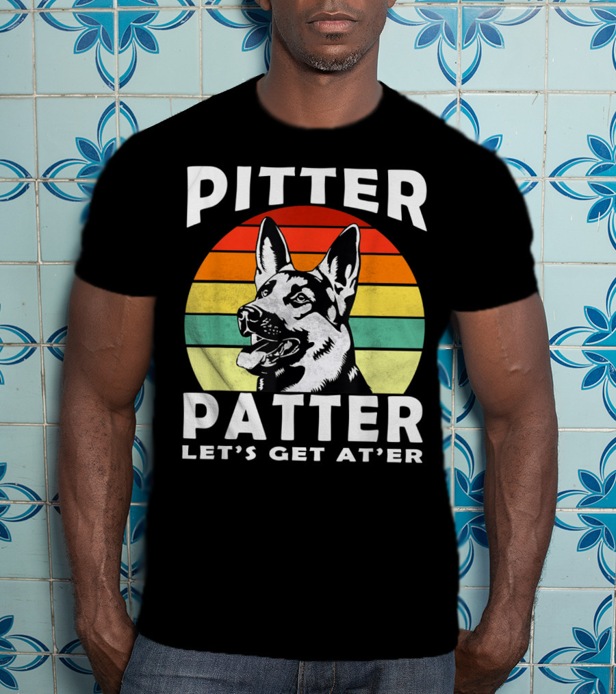 Pitter Patter Let's Get At'er Dog Rainbow T-Shirt