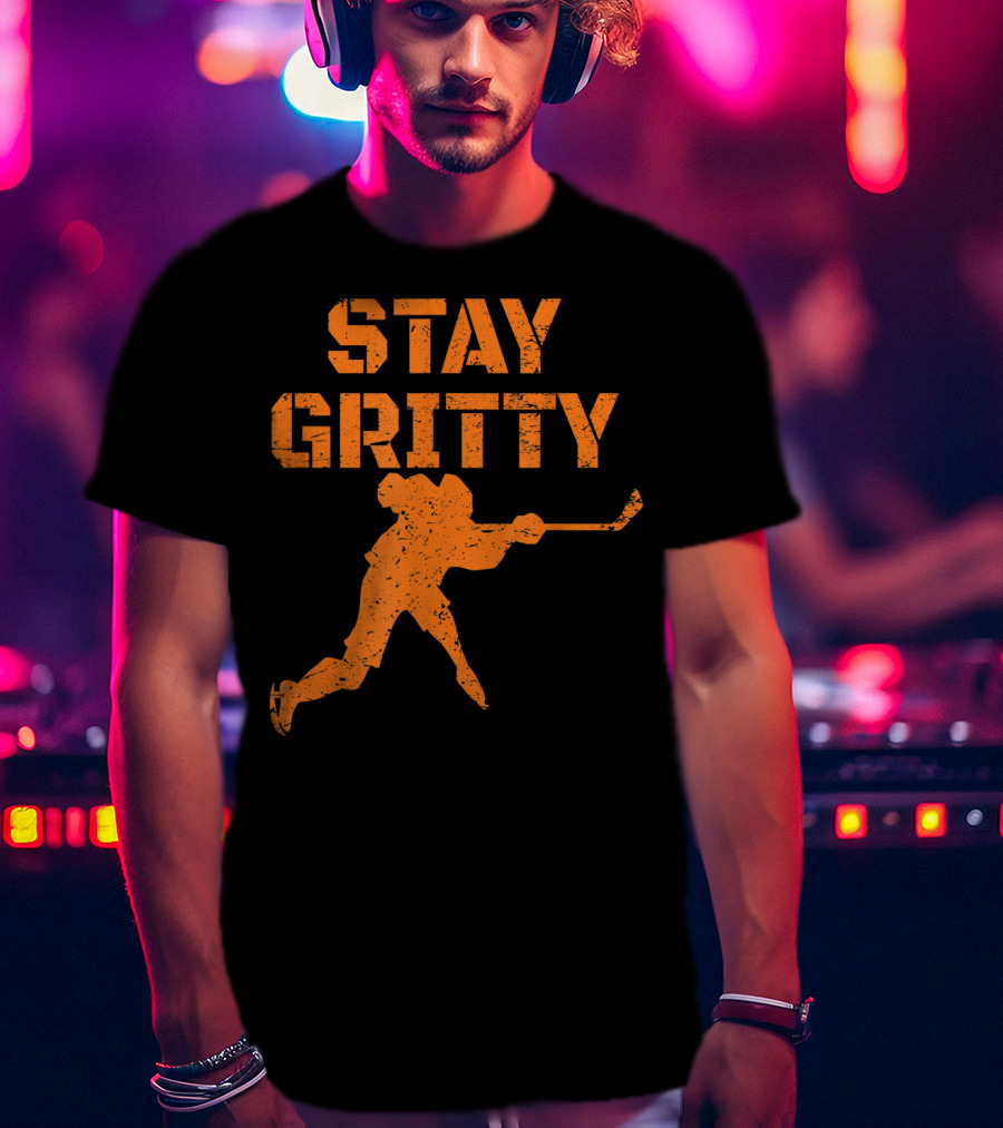 STAY GRITTY Ice Hockey Philly Player T-Shirt