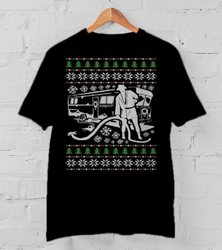 Ugly Christmas Cousin Eddie's RV Sweater Scene T-Shirt