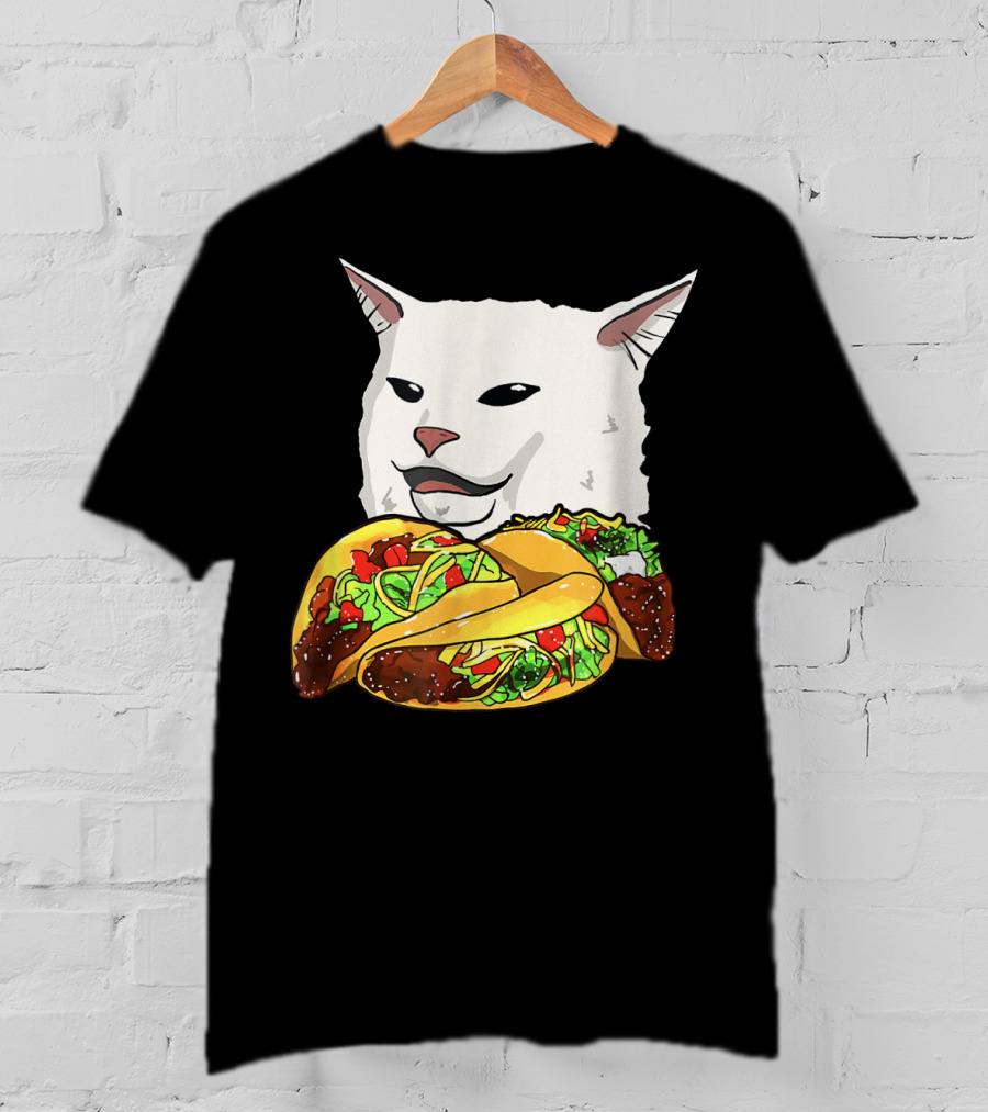 Woman Yelling At A Cat Meme Taco T-Shirt