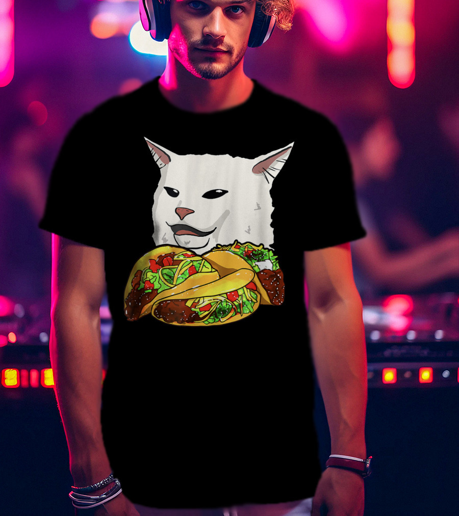 Woman Yelling At A Cat Meme Taco T-Shirt