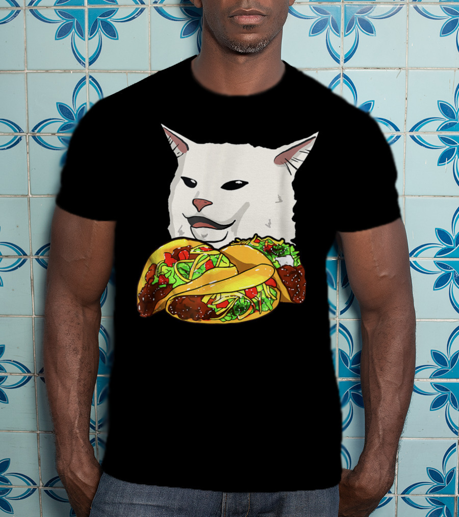 Woman Yelling At A Cat Meme Taco T-Shirt