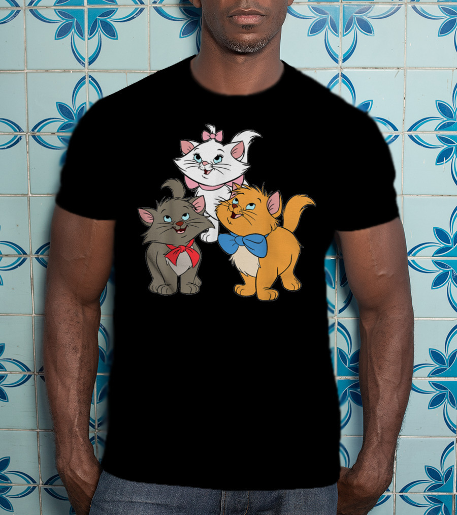 WoMarie Cartoon Aristocats Kittens Trio T-Shirt