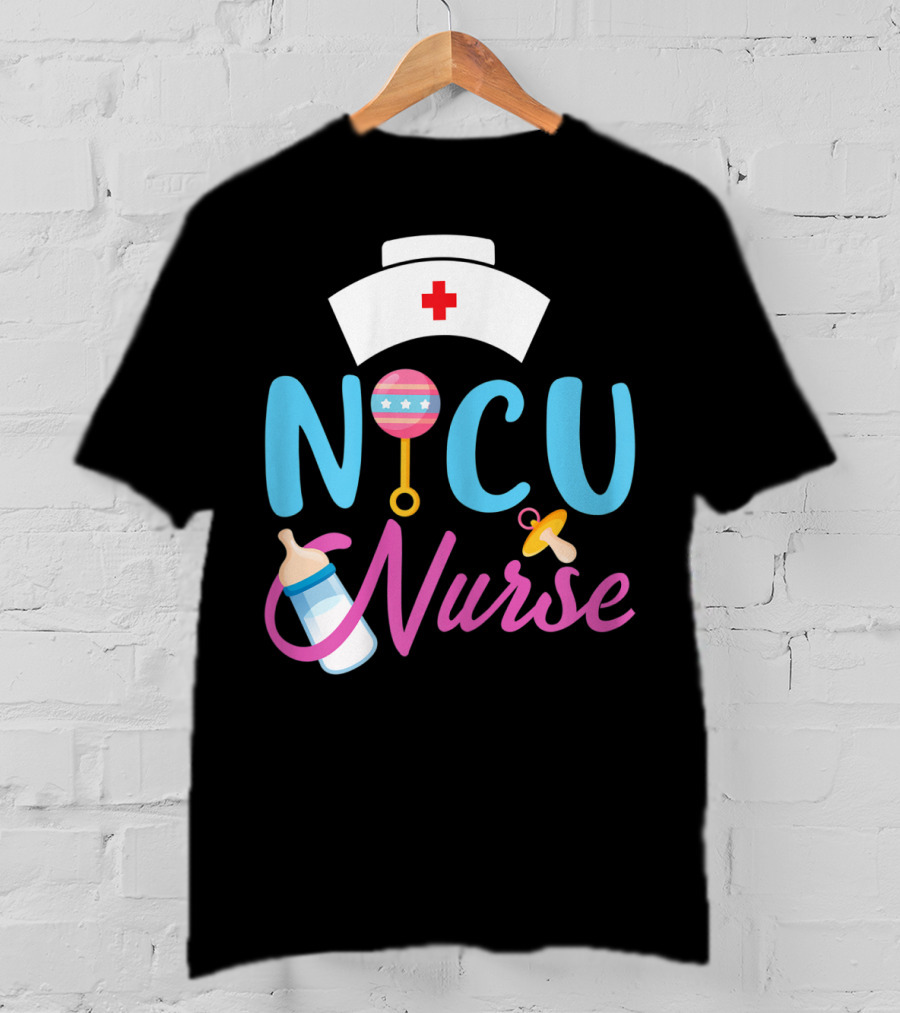 NICU Nurse Newborn Baby Care Essentials T-Shirt