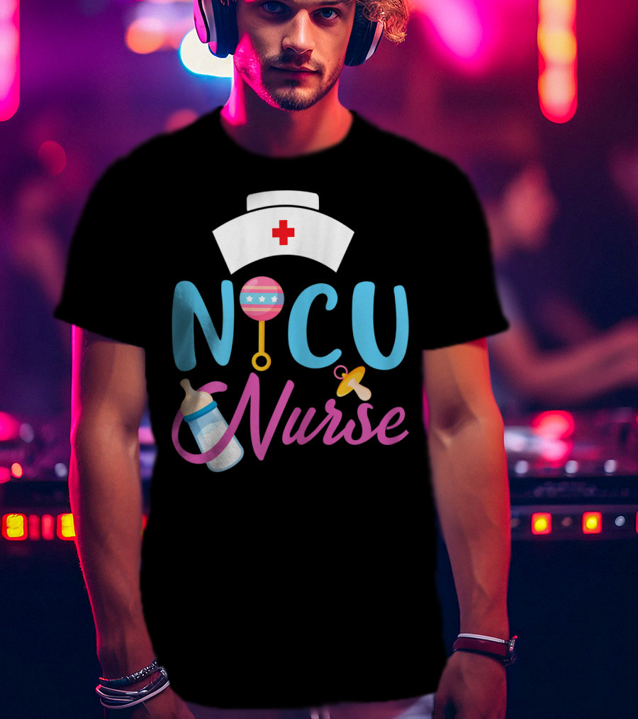 NICU Nurse Newborn Baby Care Essentials T-Shirt