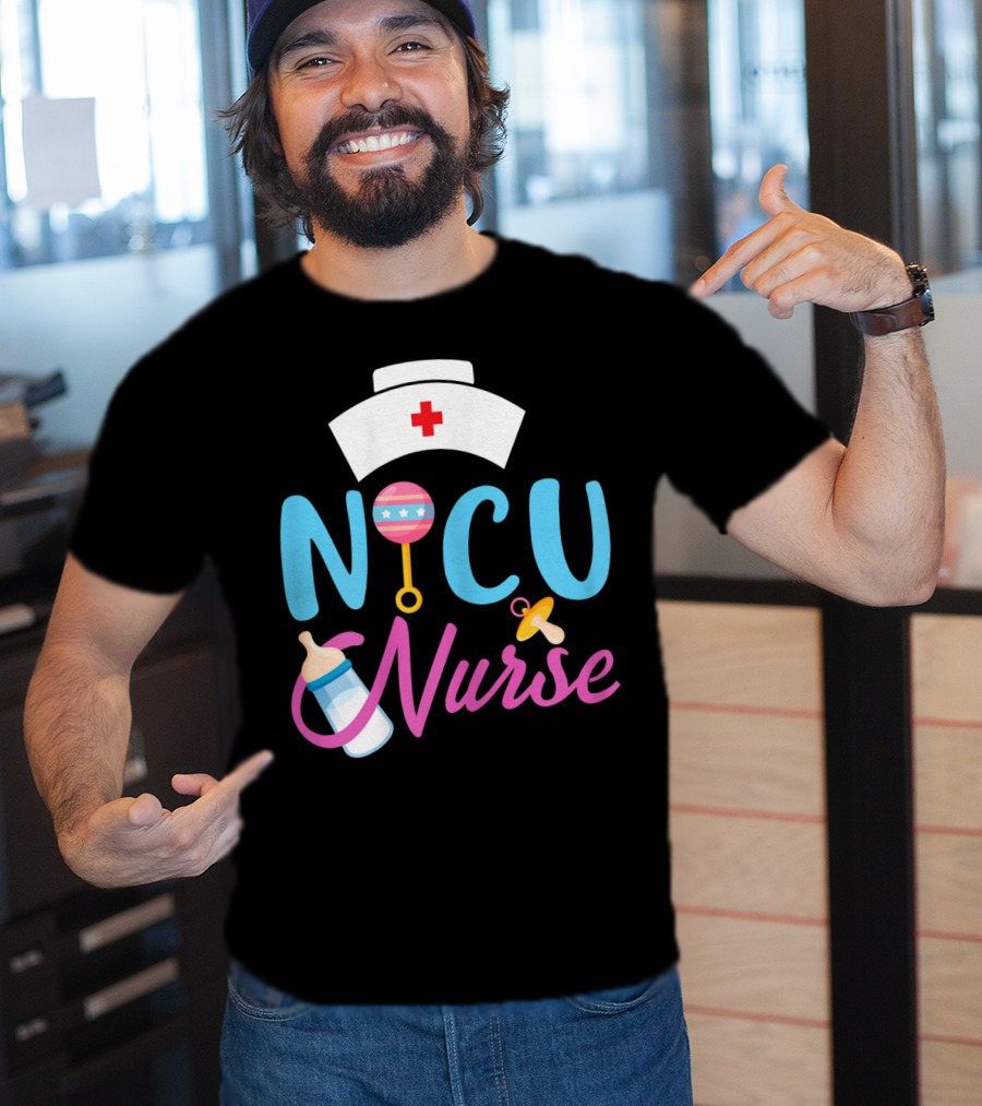 NICU Nurse Newborn Baby Care Essentials T-Shirt