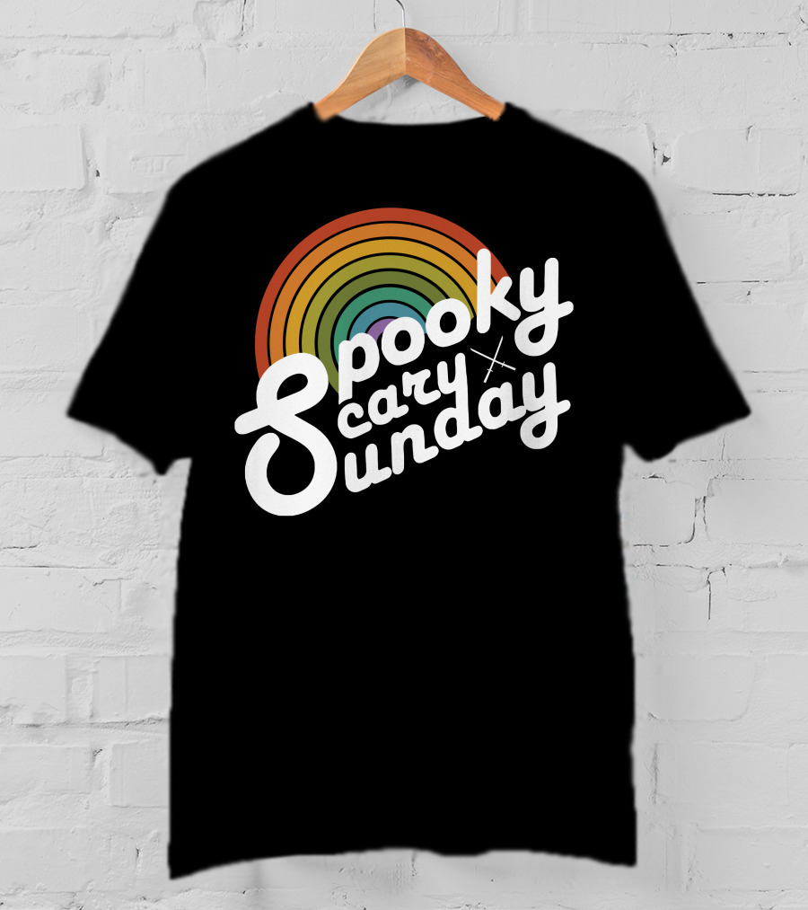 Spooky Scary Sunday Retro T-Shirt