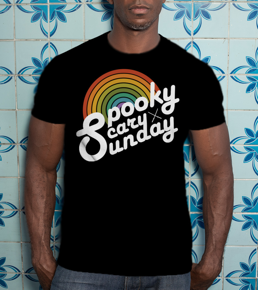 Spooky Scary Sunday Retro T-Shirt