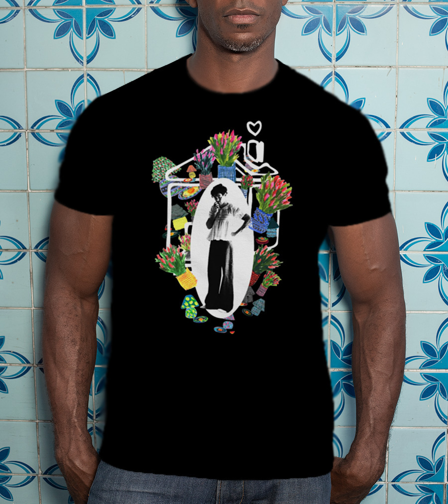 Harry's House Flower Collage Heart Symbol Vintage Photo T-Shirt