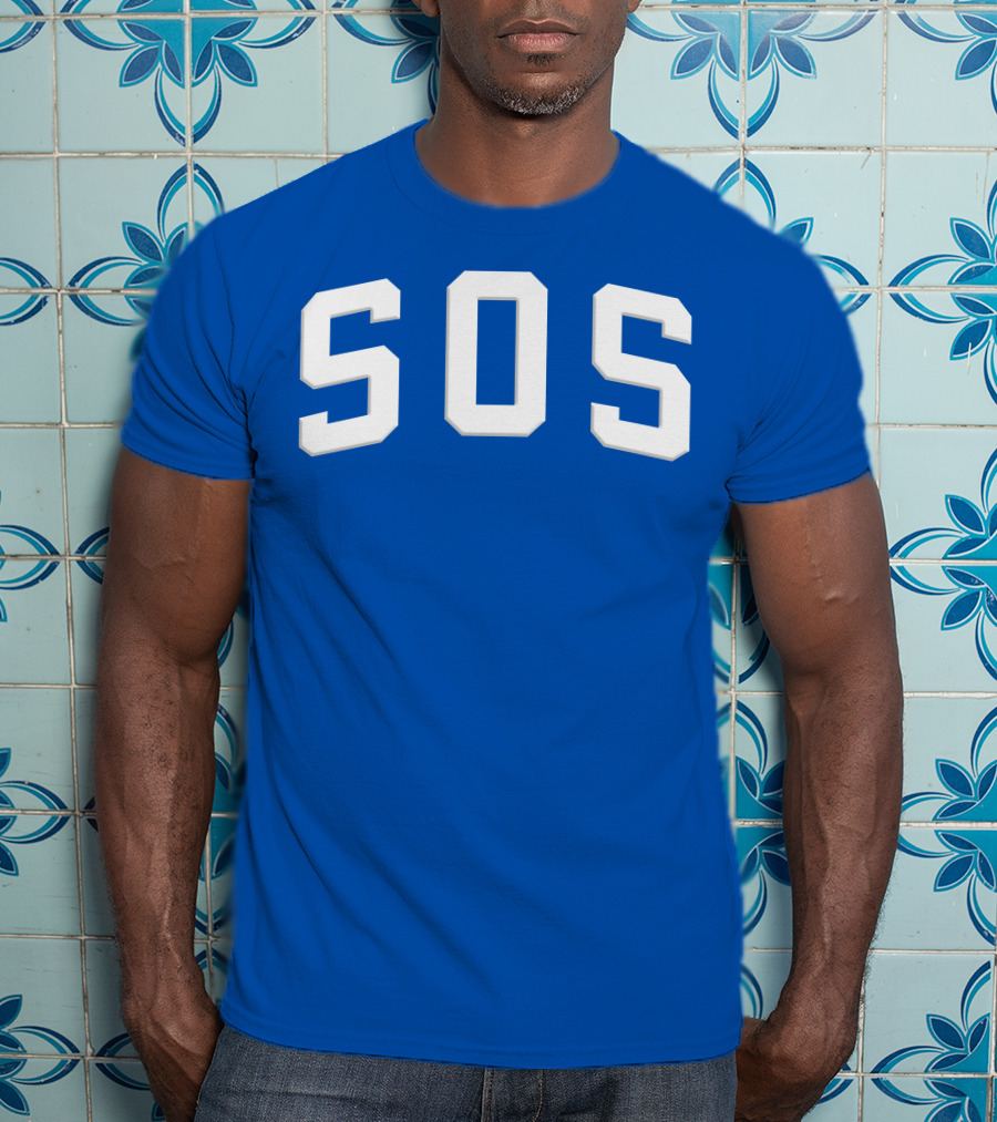SZA SOS Bold Blue Athletic T-Shirt