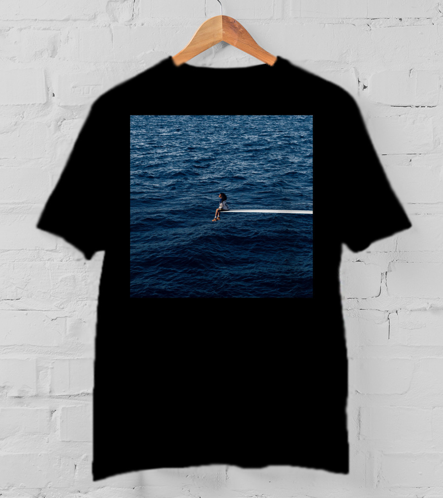 SZA SOS Album Cover Sitting On Diving Board Over Ocean T-Shirt