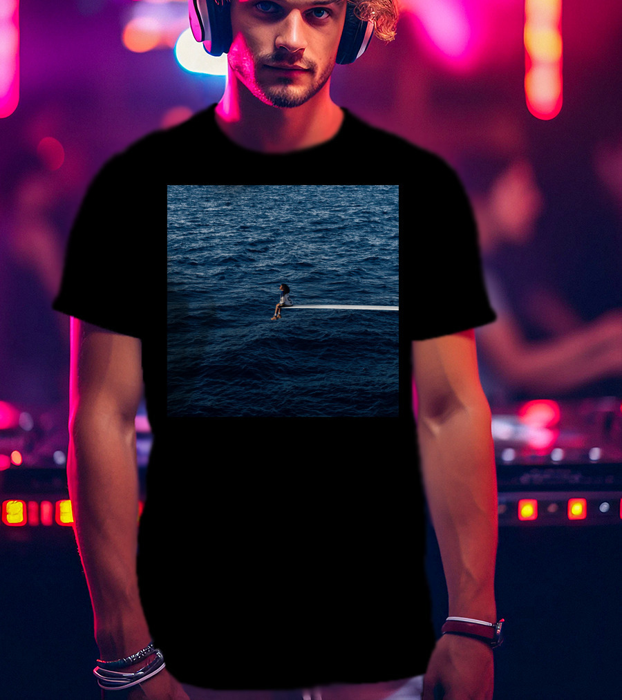 SZA SOS Album Cover Sitting On Diving Board Over Ocean T-Shirt
