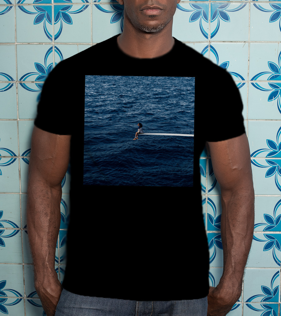 SZA SOS Album Cover Sitting On Diving Board Over Ocean T-Shirt