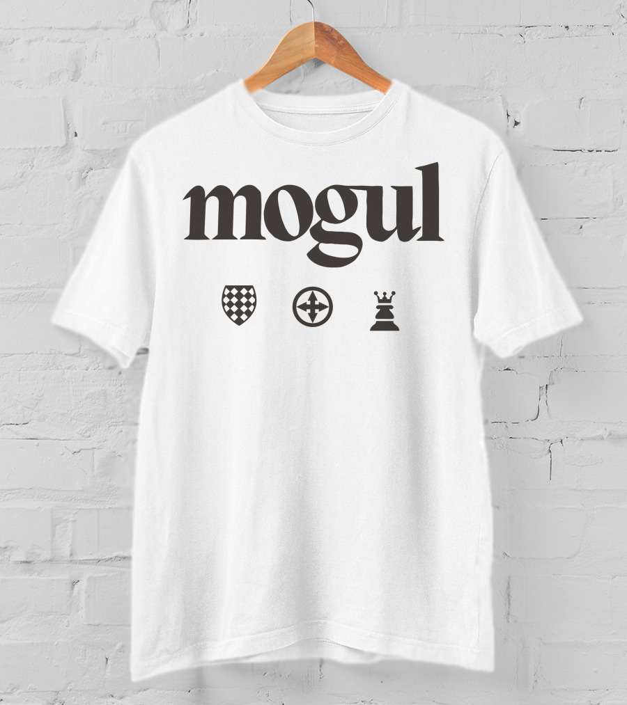 Mogul Chess Club Shield Icon Rook T-Shirt