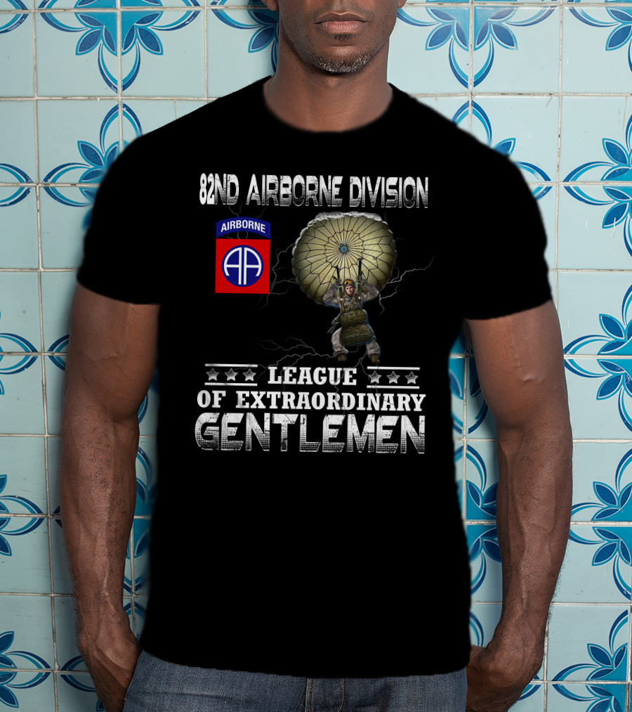82Nd Airborne Division League Of Extraordinary Gentlemen Paratrooper T-Shirt